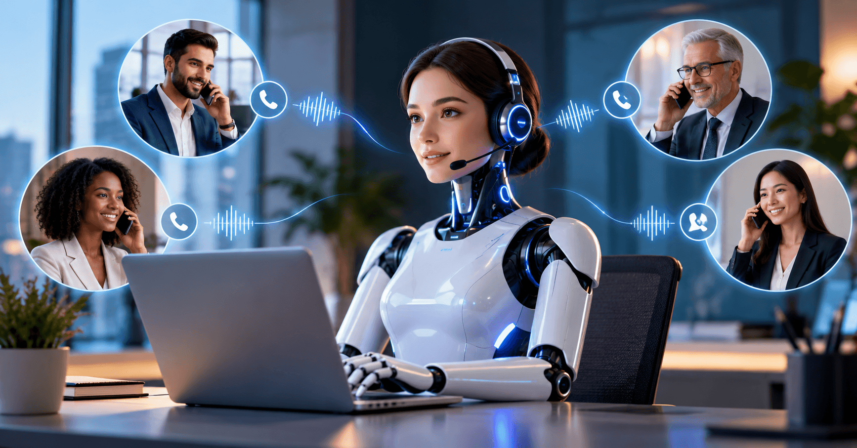 AI IVR replacement integrated with business phone systems and CRM software